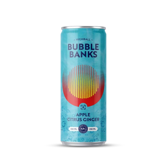 Bubble Banks Highball Alma-Citrus-Gyömbér 250ml (4.9%)