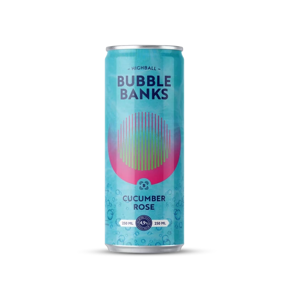 Bubble Banks Highball Rózsa-Uborka 250ml (4.9%)