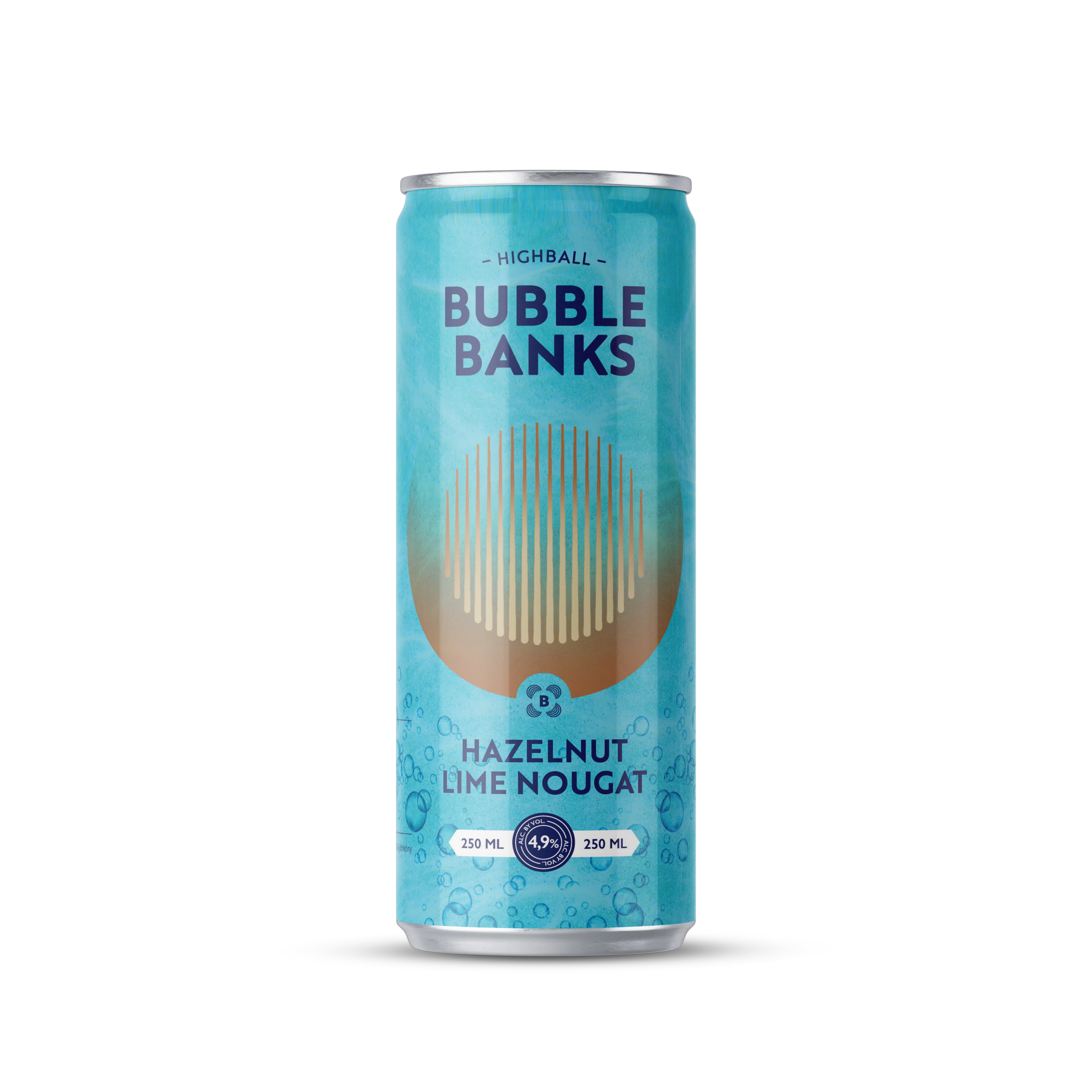 Bubble Banks Highball Törökmogyoró-Nugát-Lime 250ml (4.9%)